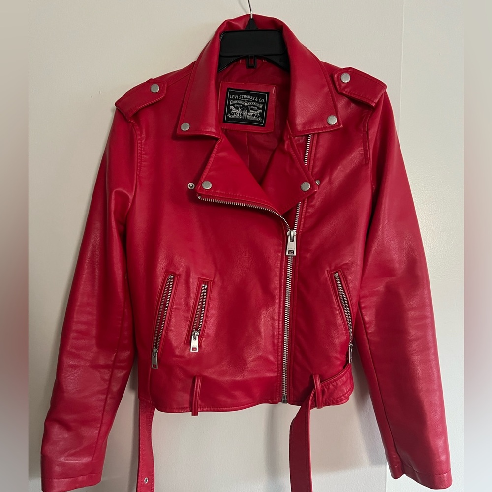 Levi's Women's Belted Faux Leather Moto Jacket